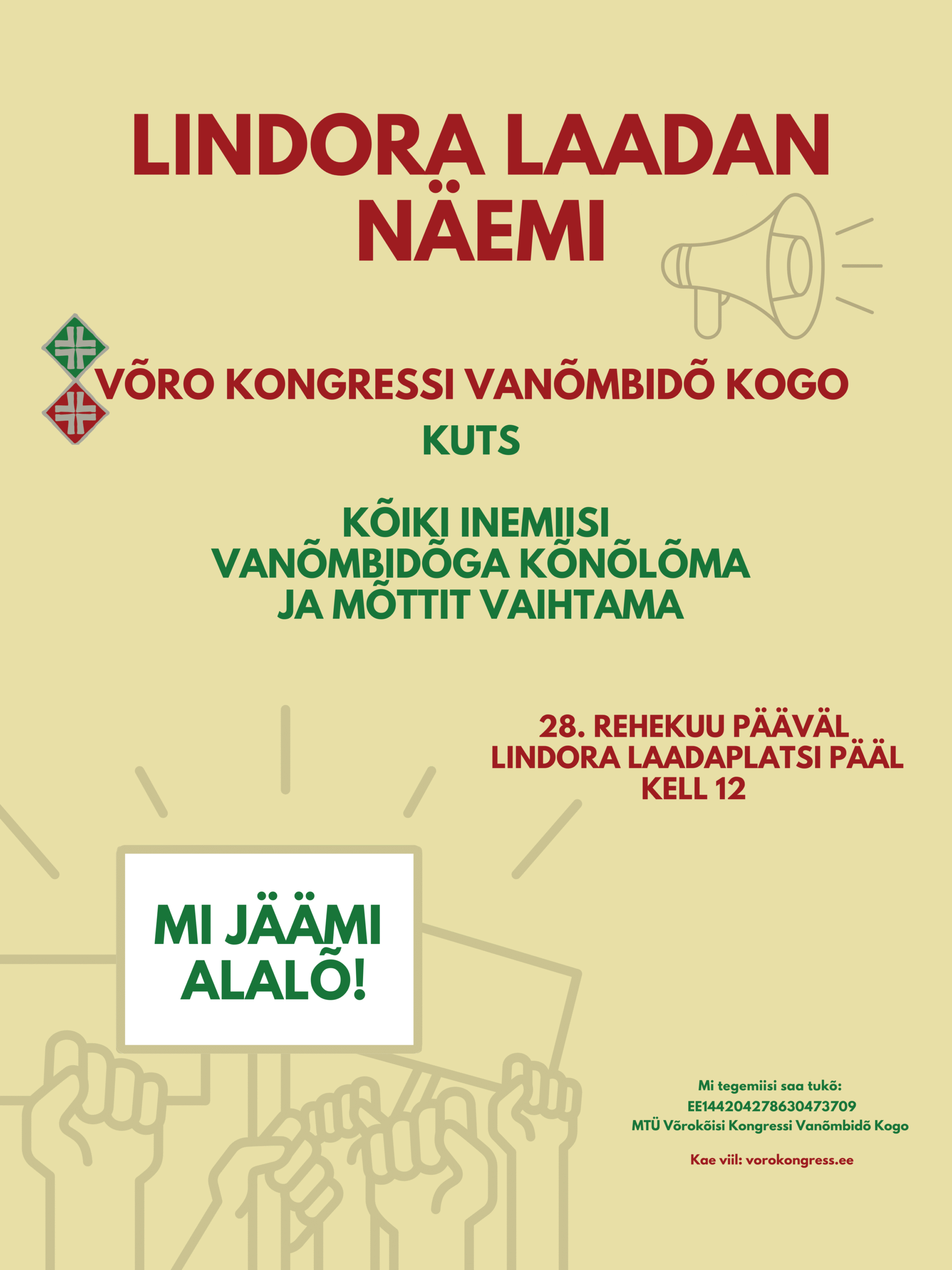Mi jäämi alalõ!